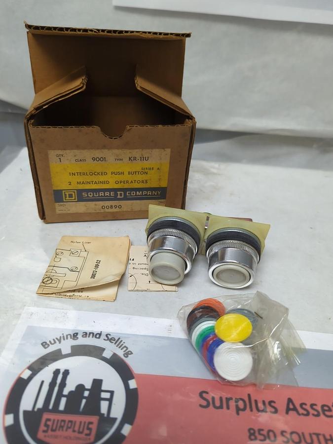 SQUARE D,9001-KR-11U,INTERLOCKED PUSH BUTTON STATION NOS