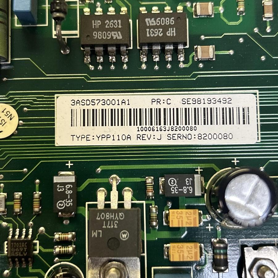 Used ABB,3ASD573001A1,DIGITAL PROCESS DRIVE BOARD