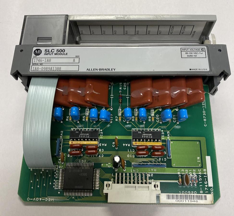 Used ALLEN BRADLEY,1746-IA8,SER A INPUT MODULE