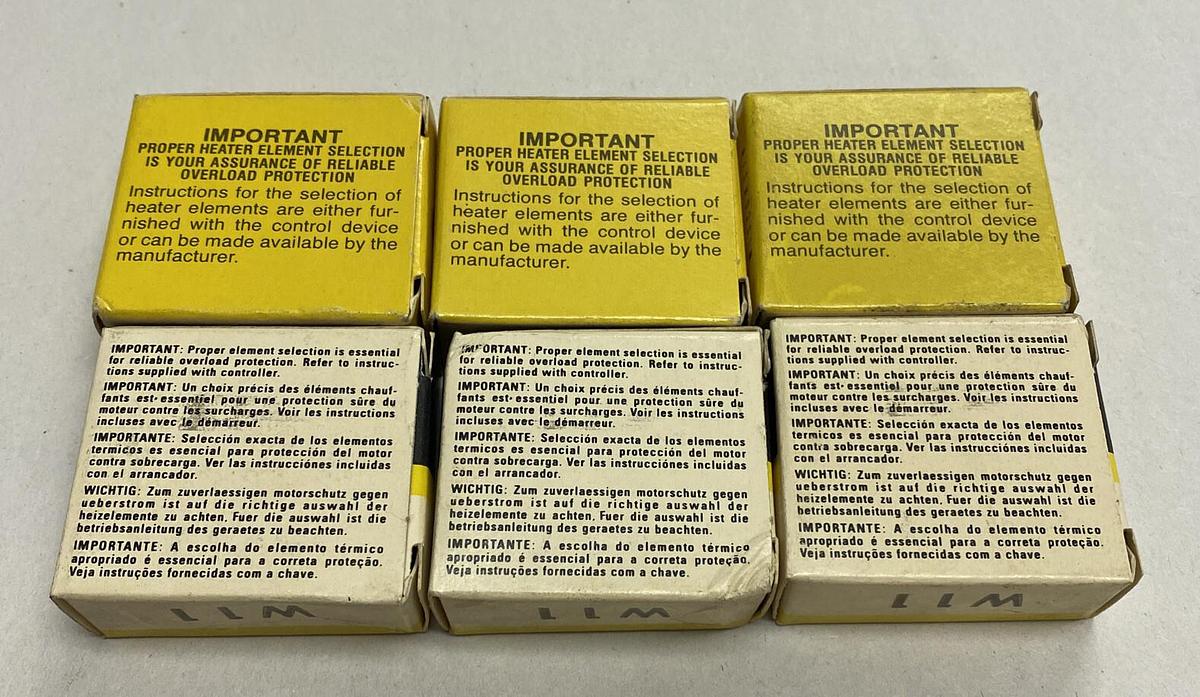 Allen-Bradley,W11,Heater Lot Of 6 New