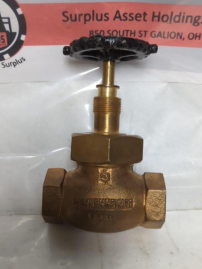 LUNKENHEIMER,FIG 123,BRASS 1 INCH GATE VALVE NOS