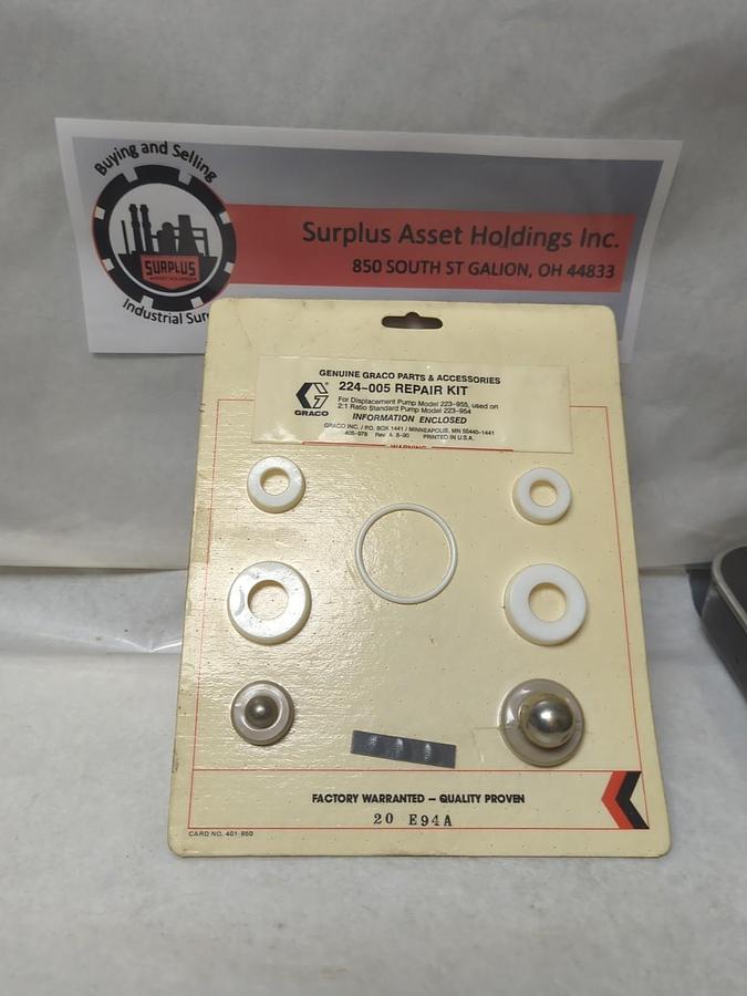 Used GRACO,224-005,REPAIR KIT NEW