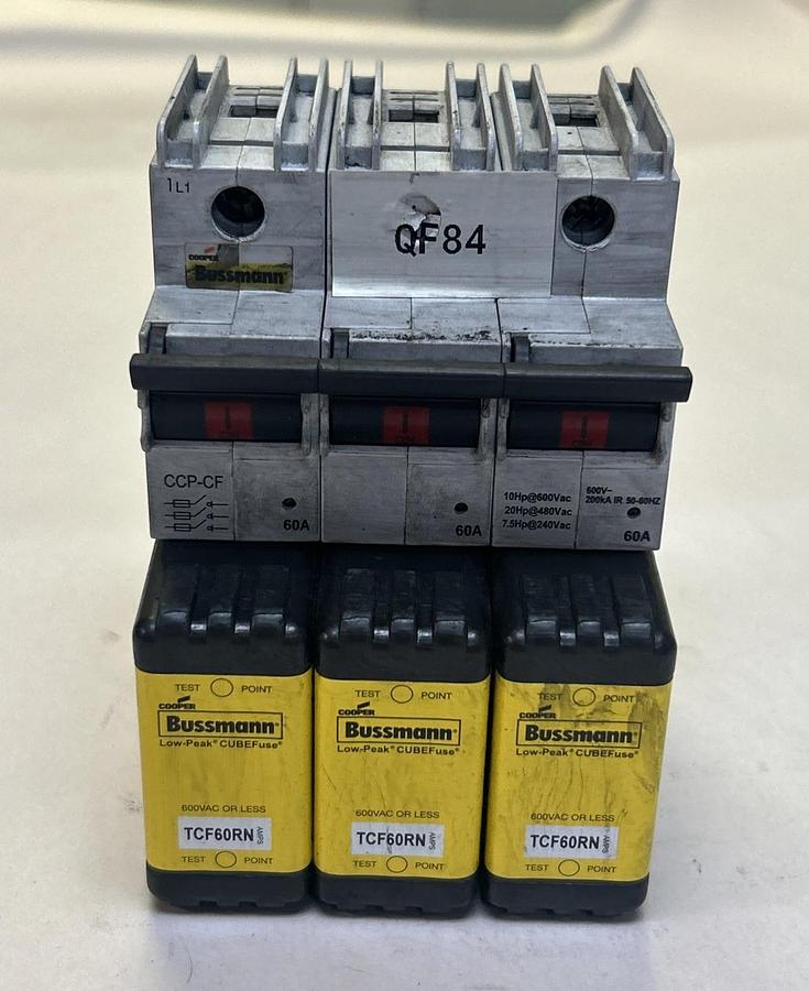 Used COOPER BUSSMANN,CCP-3-60CF,FUSIBLE DISCONNECT 60A 600V