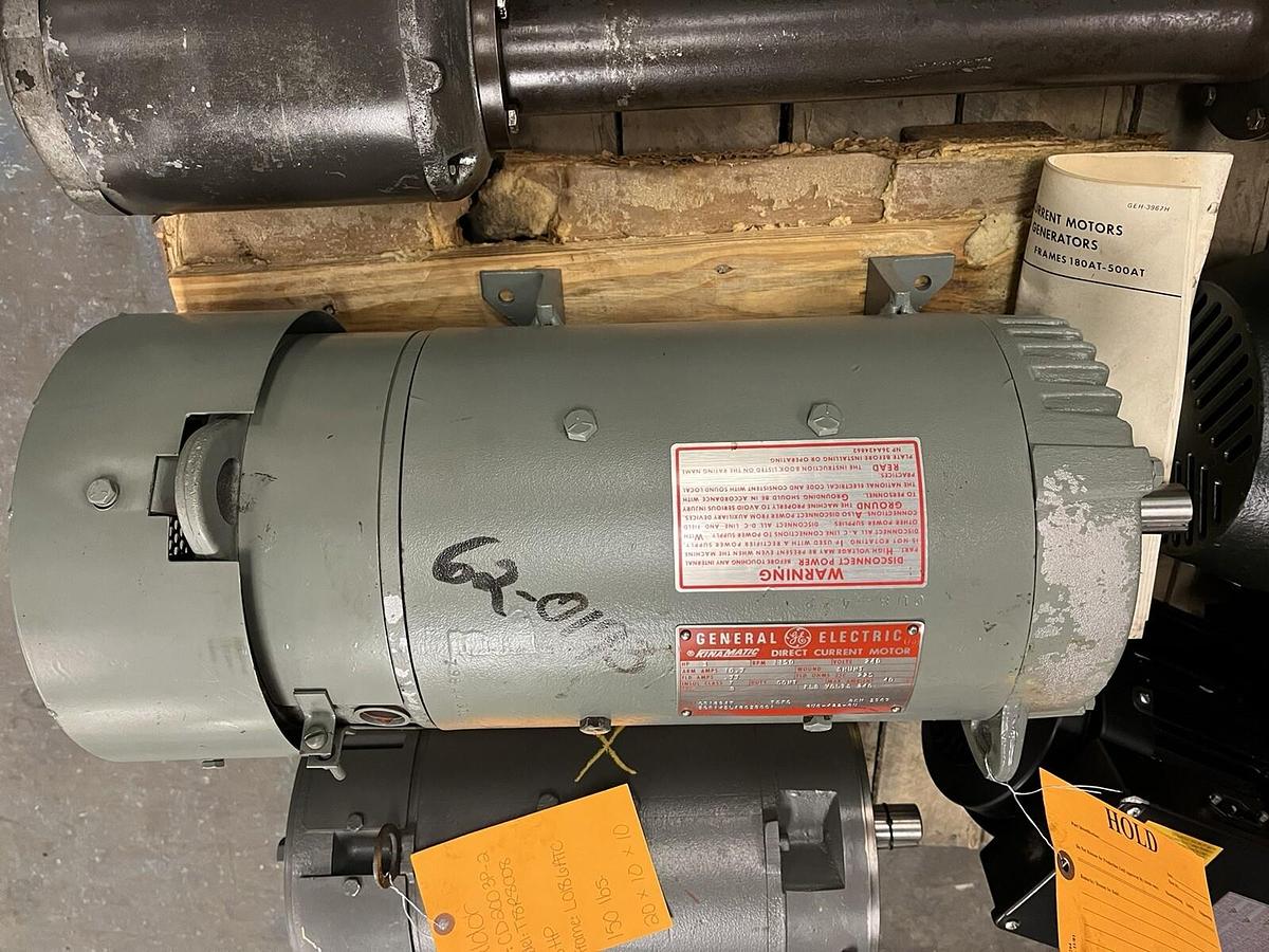 Used GE,5CD145LA803B001,3HP DC MOTOR 1150RPM 240VDC CD189AT