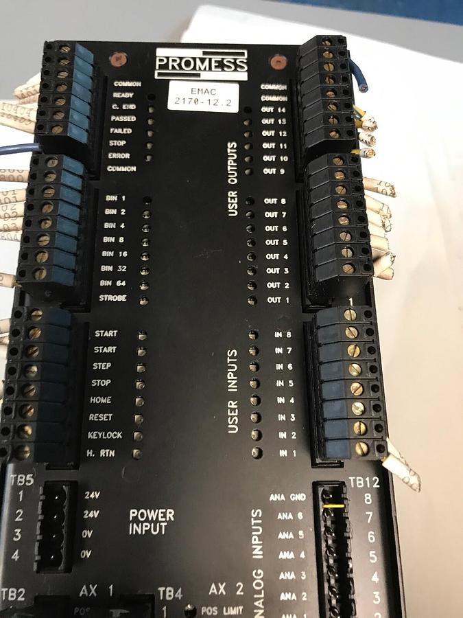 Used Promess,1906901486V2.0 EMAC,Controller 1-2 Axis 100-240VAC