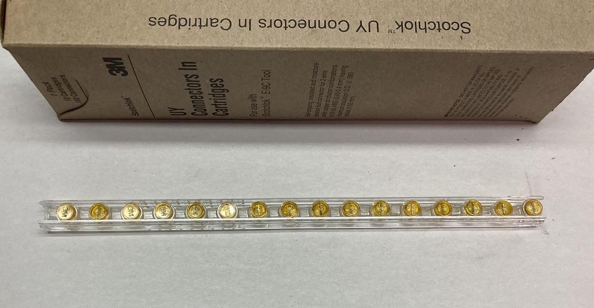 Scotchlok,3M UY E-9C Tool,Connectors In Cartridges LOT OF 160 Connectors