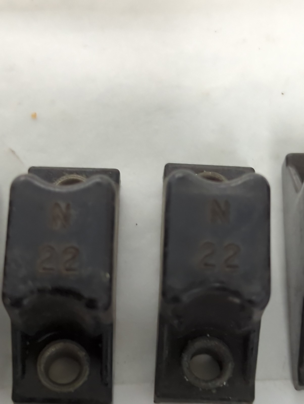 Used ALLEN BRADLEY,N22,THERMAL OVERLOAD PROTECTION HEATER ELEMENT LOT OF 8 PRE-OWNED