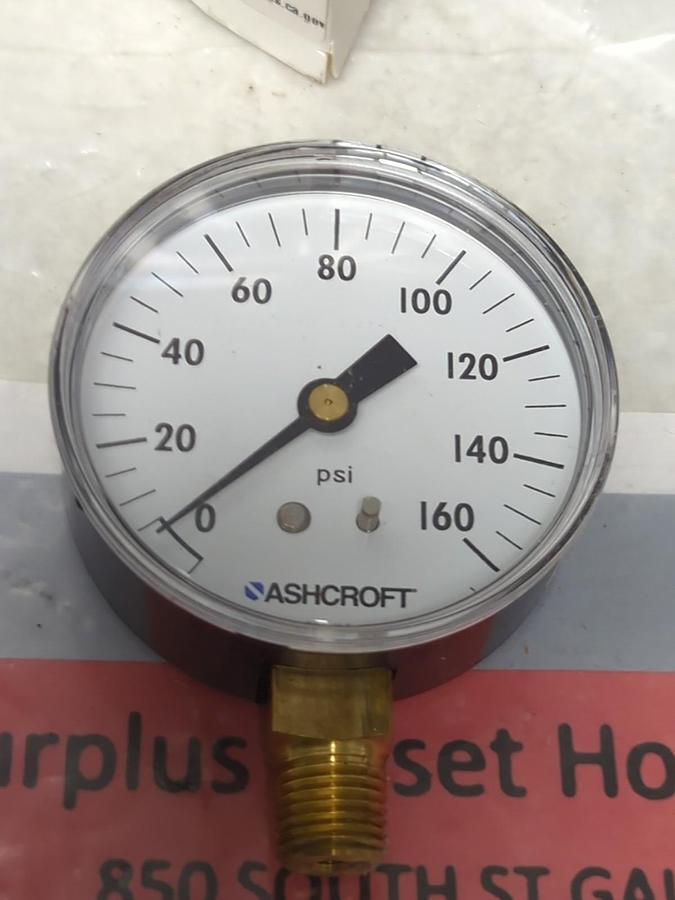 ASHCROFT,25W1006 H 02L,GAUGE 2-1/2 IN FACE 1/4 IN NPT BOTTOM CONNECTION NOS