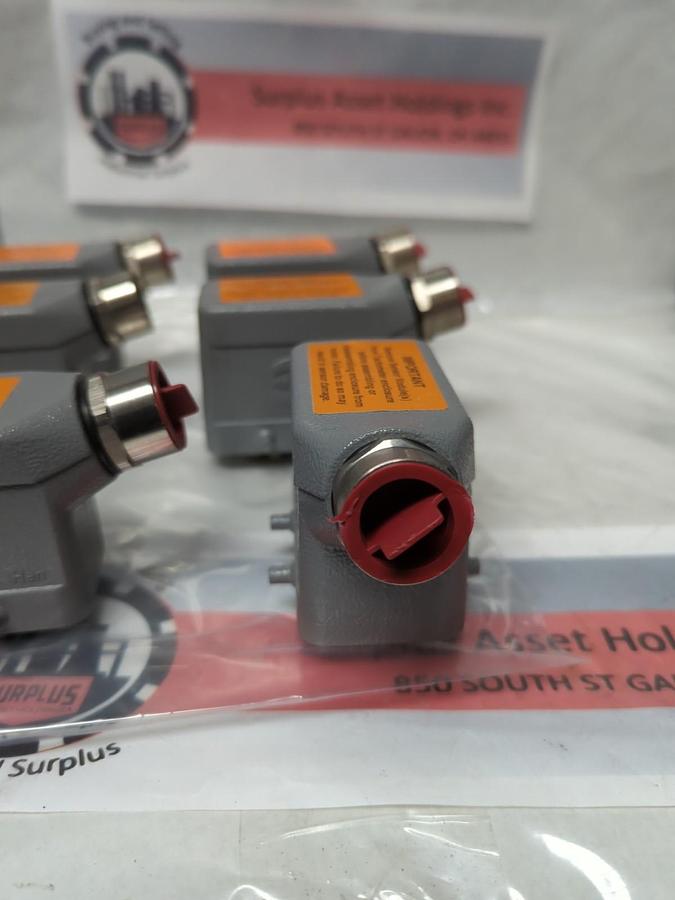 HARTING,10E-F-S,10-PIN CONNECTOR 16A 500V 60V 3 LOT OF 6 NOS