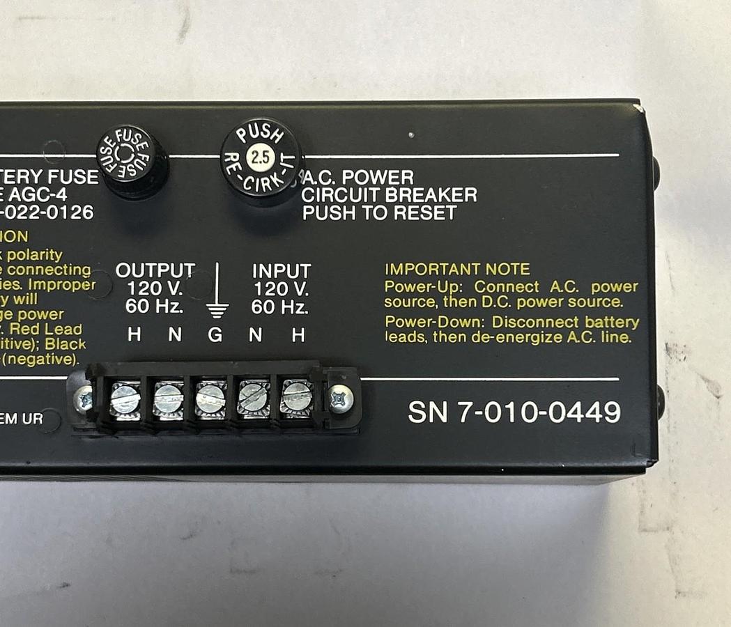 Used CHEMETRON,SN7-010-0449,POWER SUPPLY 100 WATT 24VDC