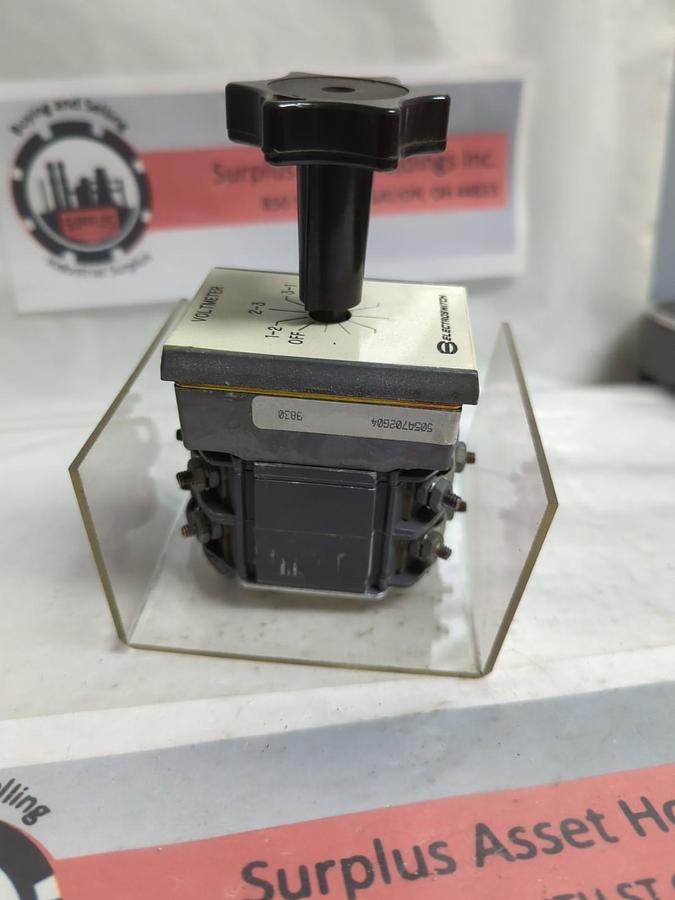Used ELECTROSWITCH,TYPE W2,ROTARY SWITCH 600V-8A 600V-20A PRE-OWNED