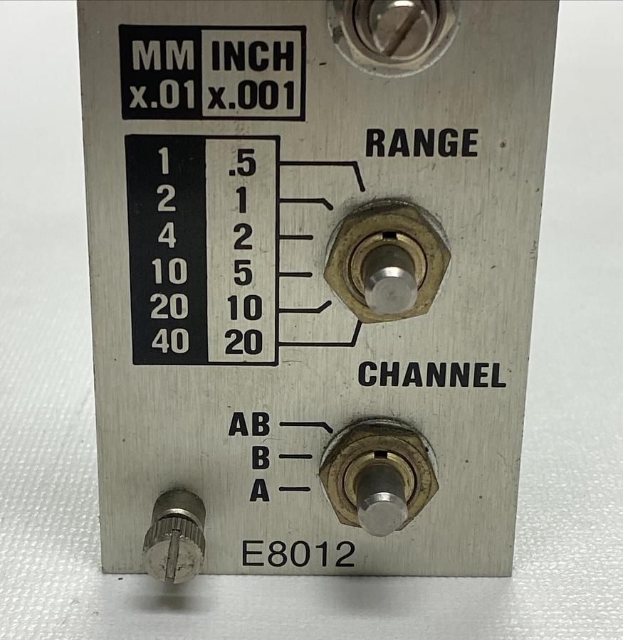 Used EDMUNDS GAGES,E8012,DUAL INPUT ELECTRONIC MODULE