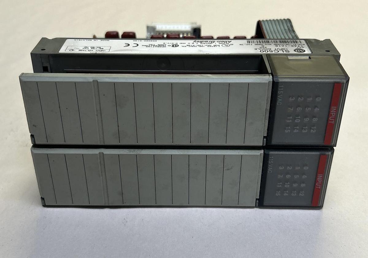 Used ALLEN BRADLEY,1746-IA16,INPUT MODULE LOT OF 2