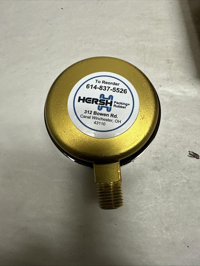 Used LENZ,BAC-200-25,200PSI Stainless Steel Pressure Gauge