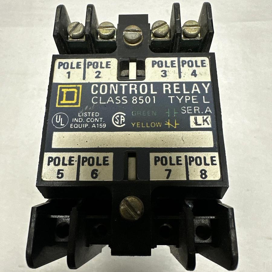 Used Square D,8501LO-30,Magnetic Control Relay (G101)