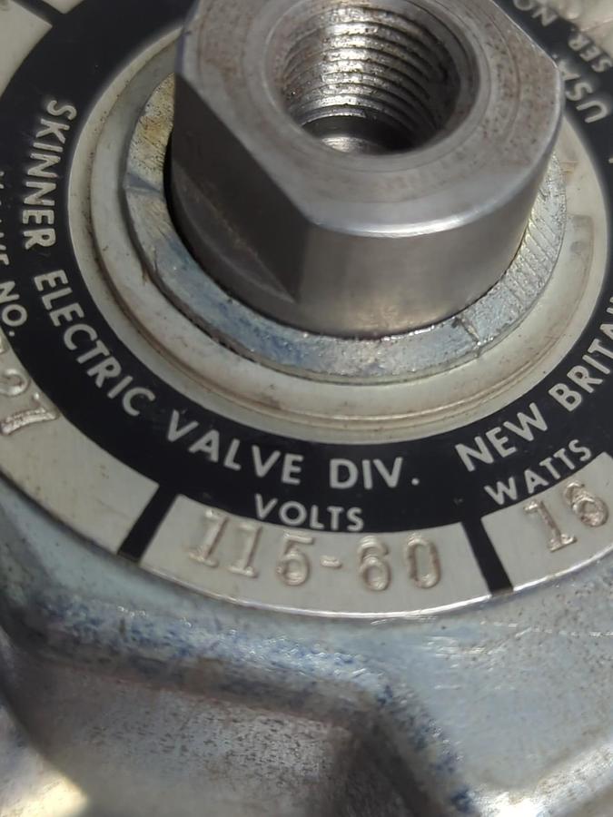 Used SKINNER ELECTRIC,A3DB2127,SOLENOID VALVE 115-80V 16 WATTS 125PSI PRE-OWNED