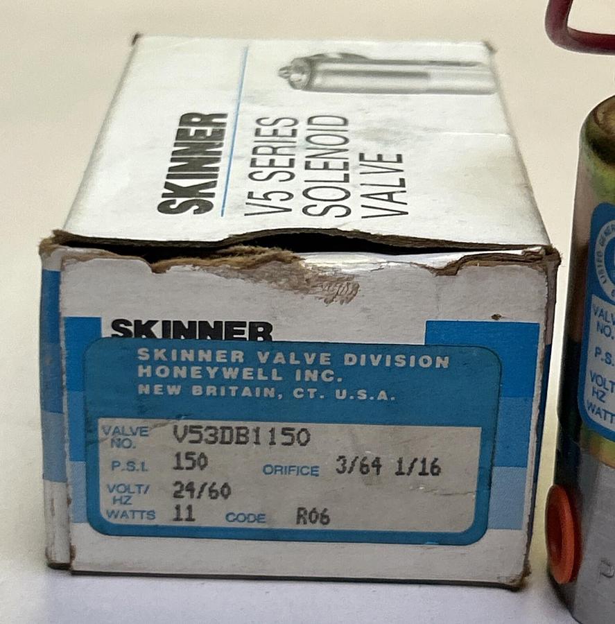 Used PARKER SKINNER,V53DB1150,SOLENOID VALVE NEW