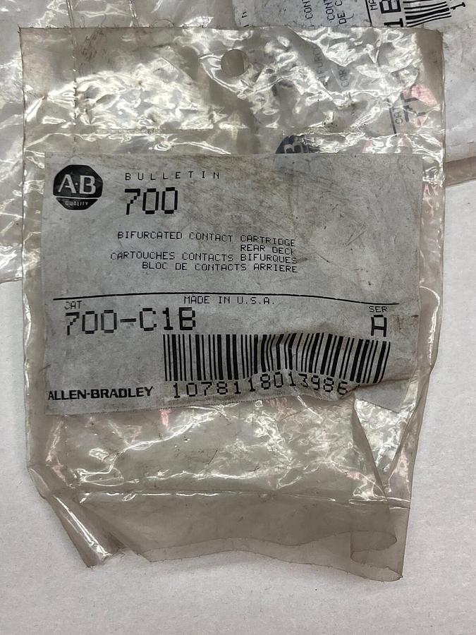 Used Allen-Bradley,700-C1B,Front Deck Contact Cartridge Ser A LOT OF 4