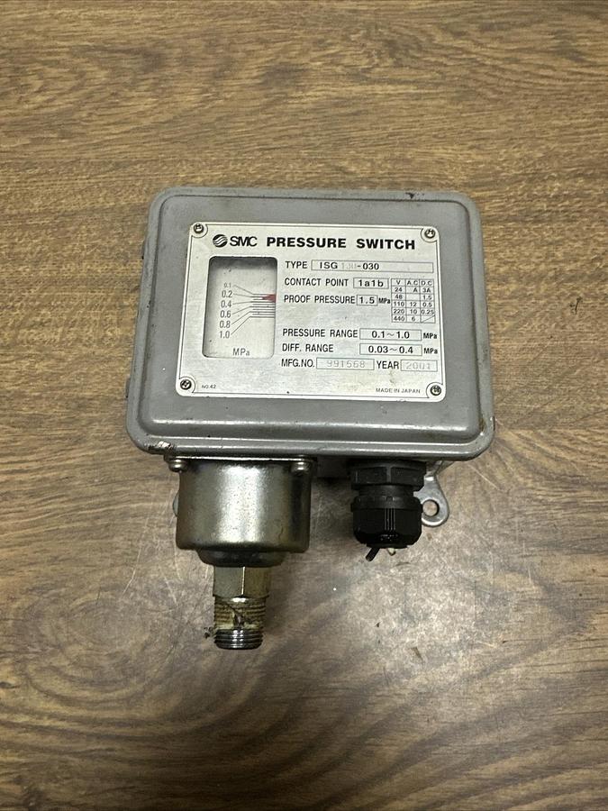 Used SMC,ISG130-030,Pressure Control Switch