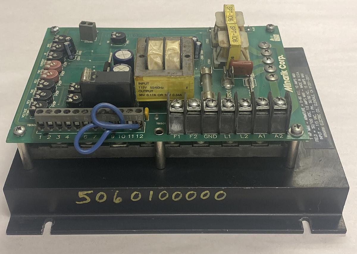 Used Minarik,RG100UC,1HP 10A Drive For PM or Shunt Wound Motor