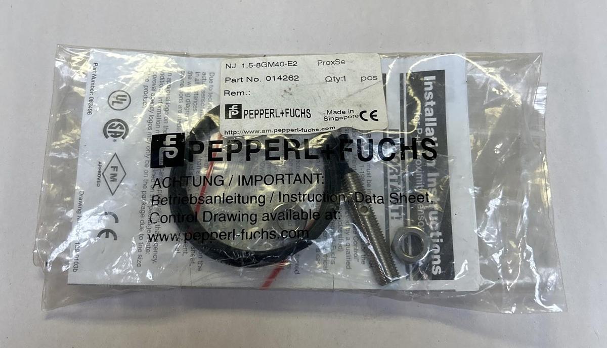 Used PEPPERL + FUCHS,014262,PROXIMITY SENSOR NOS