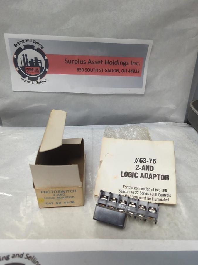 ECA,63-76,PHOTOSWITCH 2 AND LOGIC ADAPTOR NOS