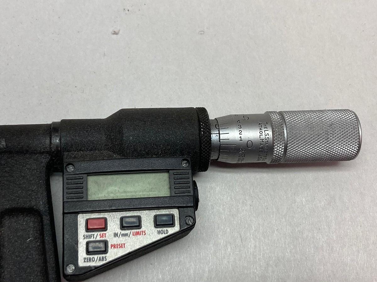 Used Starrett,764,Digital Deep Throat Sheet Metasl Micrometer