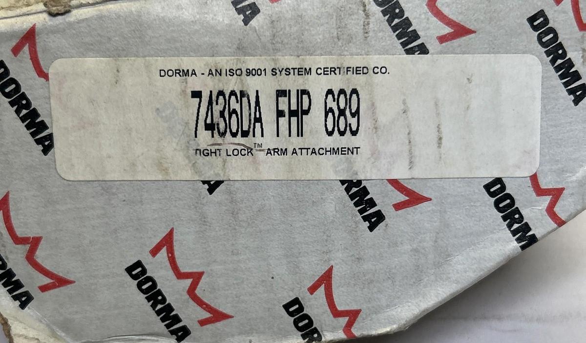 DORMA,7436DA FHP 689,DOOR CLOSER NOS