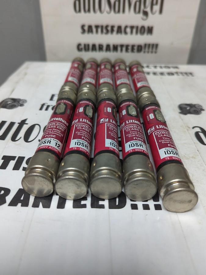 LITTELFUSE,IDSR-12,INDICATOR 12 AMP FUSES LOT OF 10 NOS