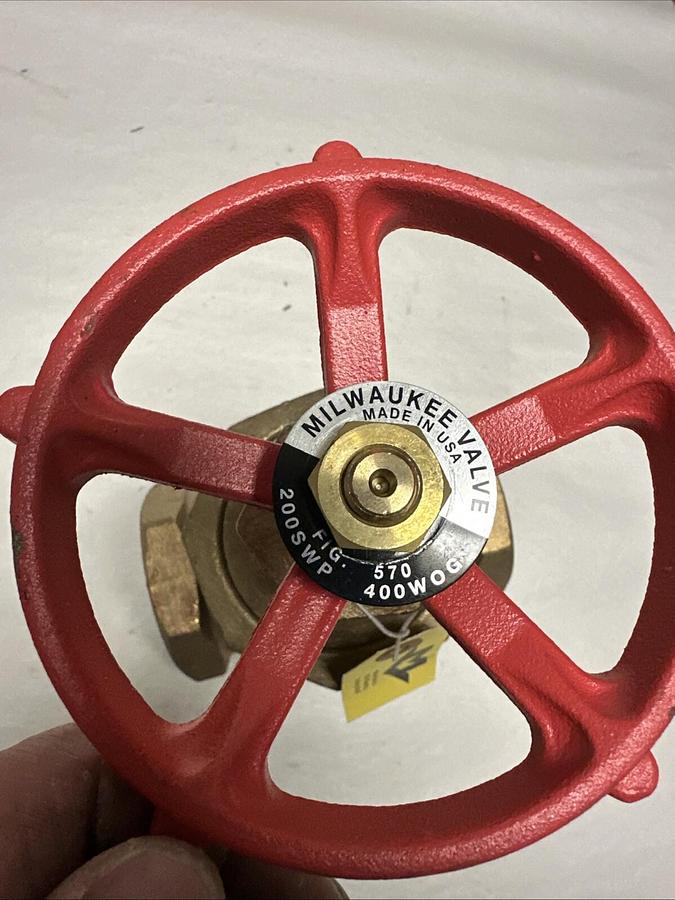 Milwaukee,200SWP 400WOG,2" Brass Gate Valve Fig. 570