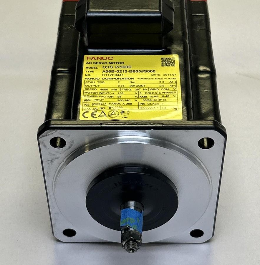 Used FANUC,A06B-0212-B605#S000,AC SERVO MOTOR 4000RPM