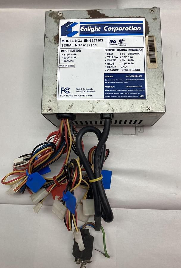 Used Enlight Corporation,EN-8257103,Power Supply