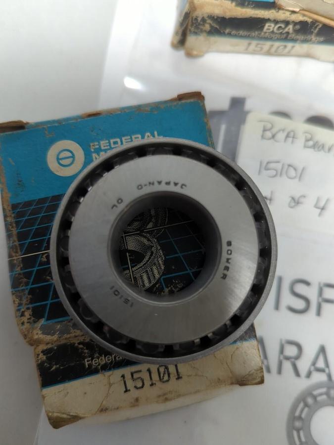 BCA/FEDERAL MOGUL,15101,ROLLER BEARING CONE LOT OF 4 NOS
