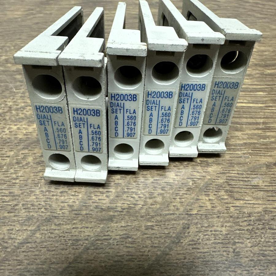 Used Cutler Hammer,H2003B,Heater Elements LOT of 6