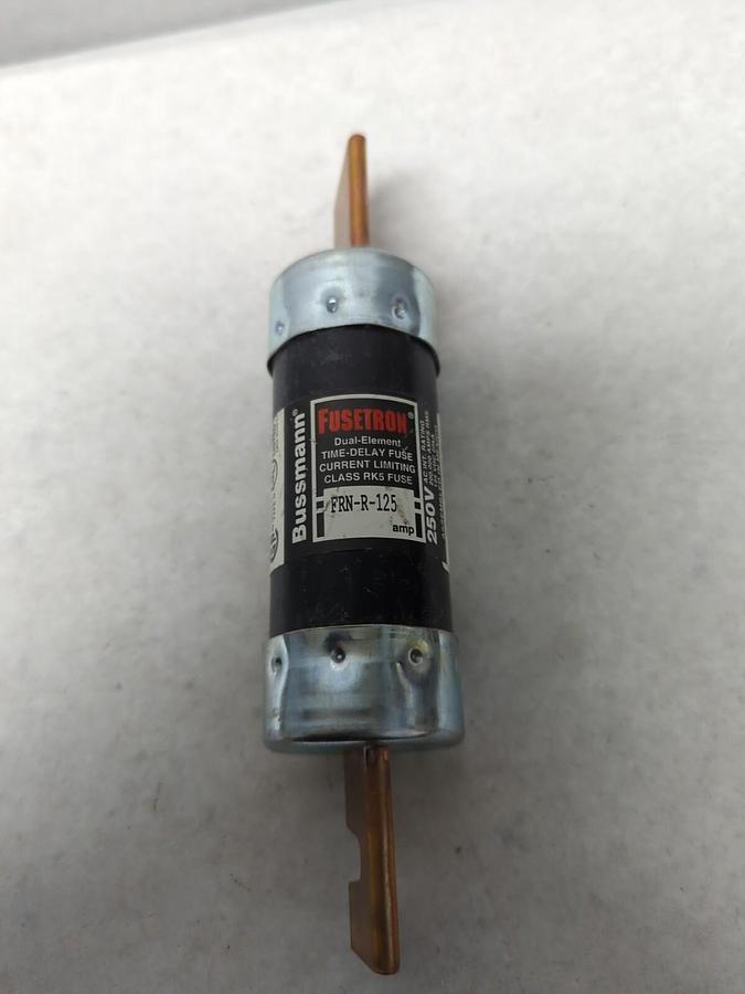 COOPER BUSSMANN,FRN-R-125,FUSETRON 125 AMP FUSE NOS