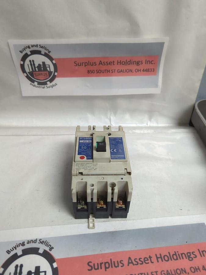 Used MITSUBISHI,NF50-SWU050,NO FUSE BREAKER 50A 3-POLE PRE-OWNED