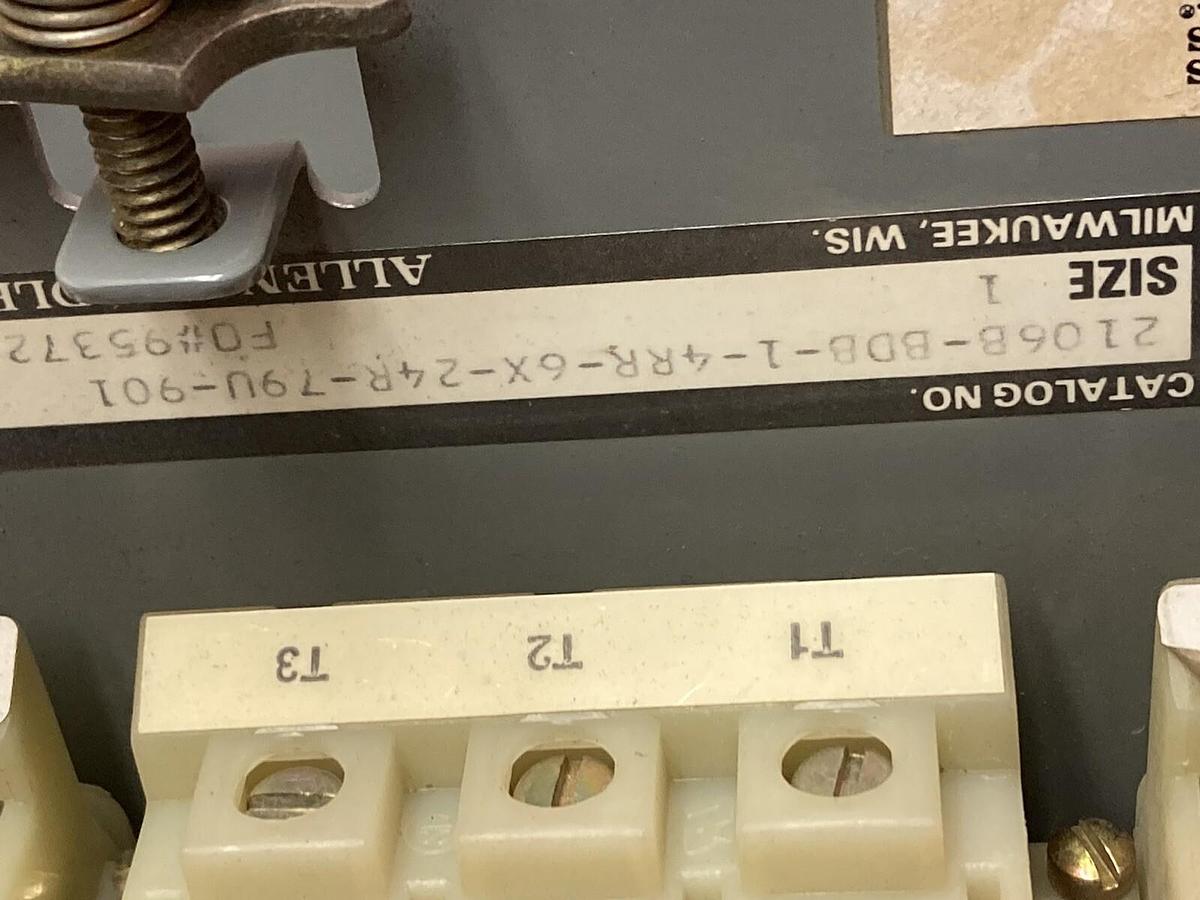 Used Allen-Bradley,2106B,Size 1 Fused MCC 20 Inch Reversing Starter Feeder Bucket