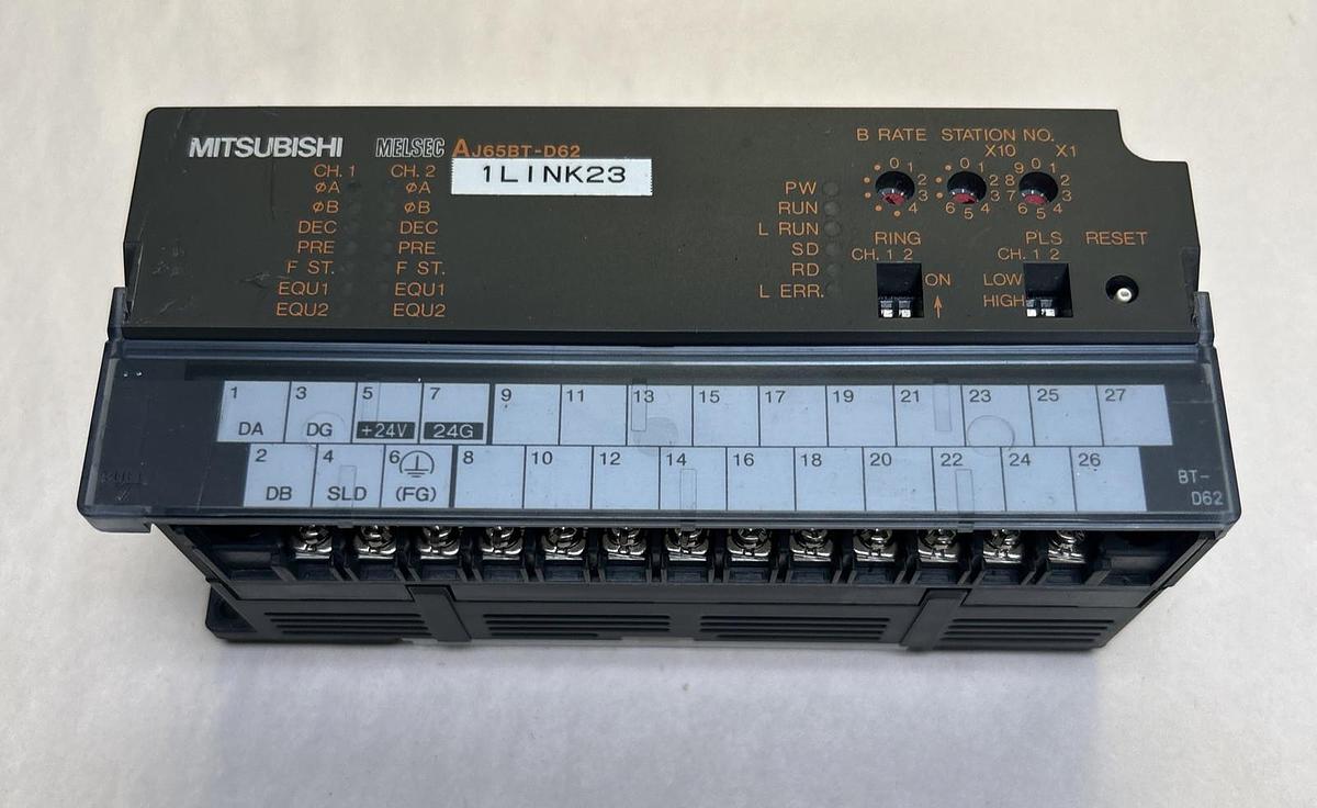 Used MITSUBISHI,AJ65BT-D62,HIGH SPEED COUNTER MODULE
