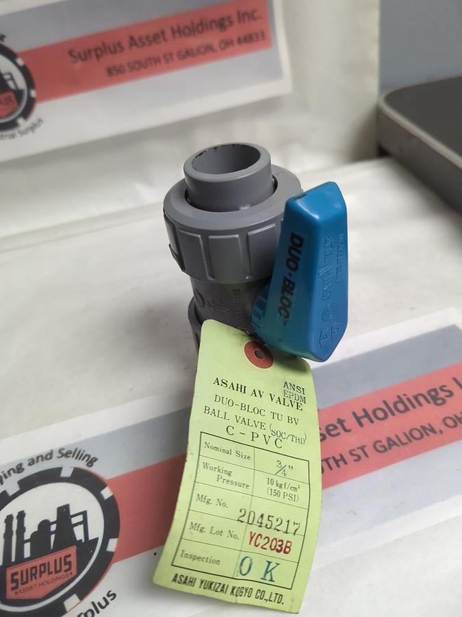 ASAHIA VALVES,2045217,DUO-BLOC TU BV BALL VALVE 3/4 INCH NOS