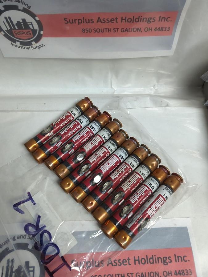 Used LITTELFUSE,IDSR-1,INDICATOR 1 AMP FUSE LOT OF 10 PRE-OWNED