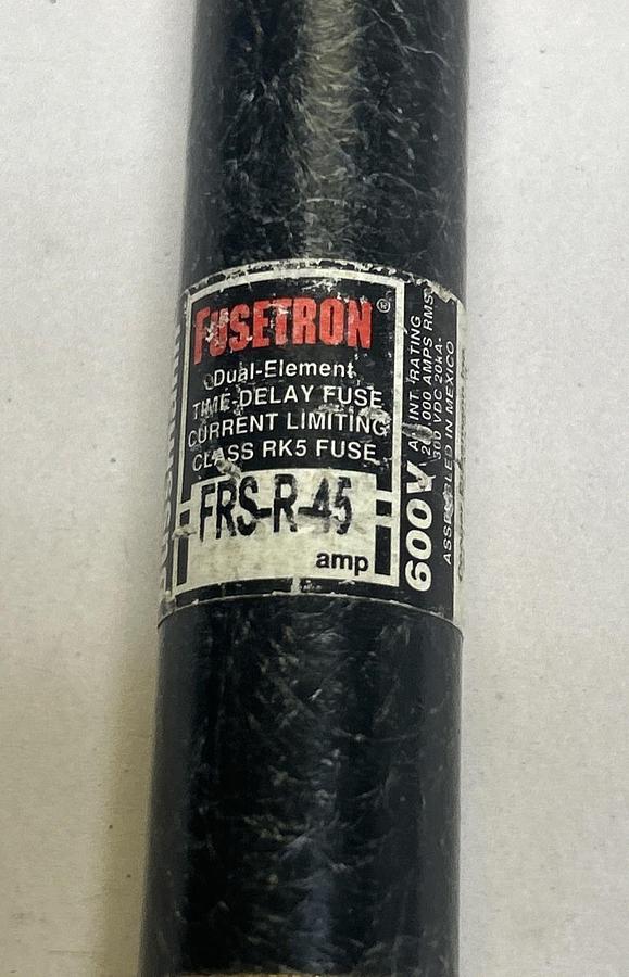 Used COOPER BUSSMANN,FRS-R-45.FUSETRON FUSE 45A 600V