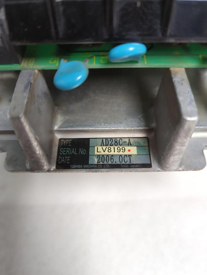 Used TOSHIBA,AD28C-A,INDUSTRIAL SERVO DRIVER PRE-OWNED
