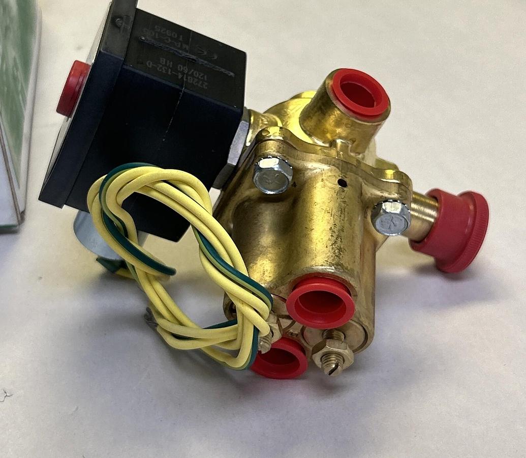 Used ASCO,EFHB8342G003MMS,SOLENOID VALVE 3/8INCH 4W 120V NEW
