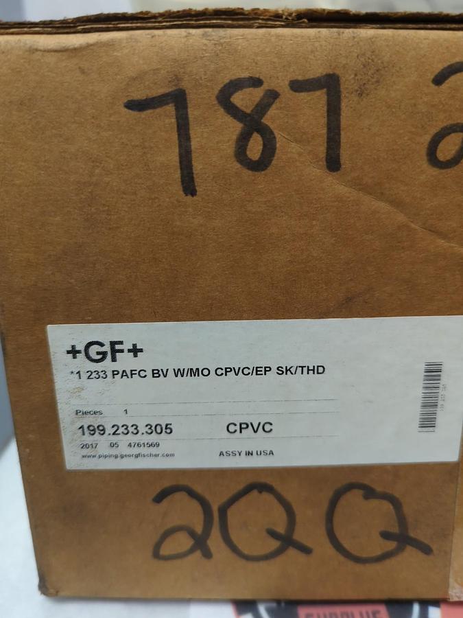 GEORGE FISHER,199.233.305,CPVC P11 PNEUMATIC ACTUATOR/BALL VALVE NOS