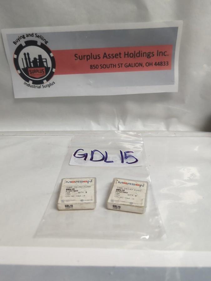 MERSEN,GDL-15,FAST ACTING 15 AMP FUSE LOT OF 10 NOS
