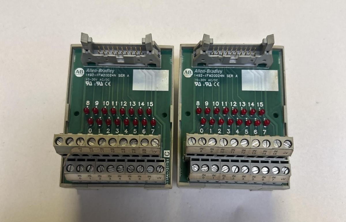 Used ALLEN BRADLEY,14920-IFM20D24N,INTERFACE MODULE LOT OF 2