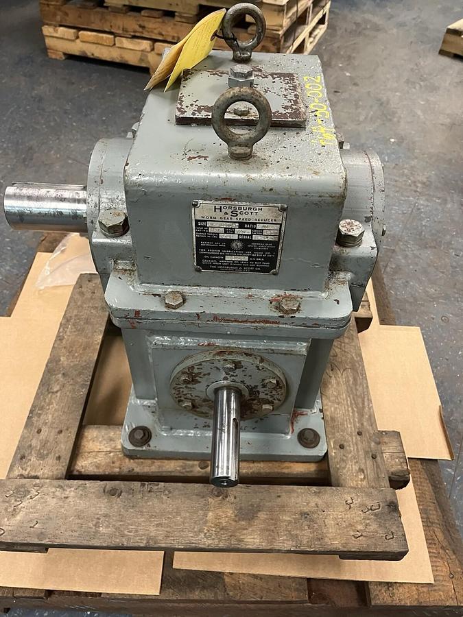 Used HORSBURGH & SCOTT,WB-1300-T,WORM GEAR SPEED REDUCER RATIO 40 3.12HP 720RPM