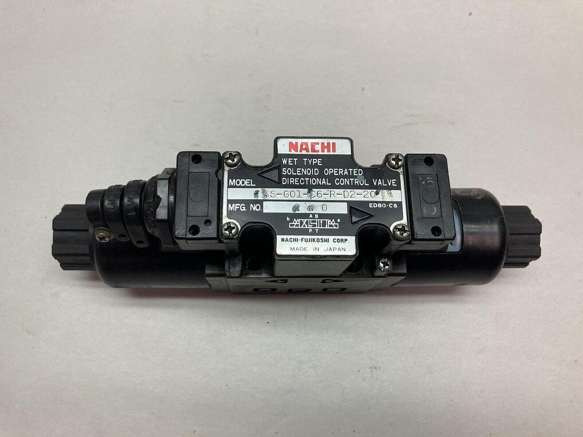 Used Nachi,SS-G01-C6-R-D2-20,Solenoid Valve MFG 240 ED80-C6
