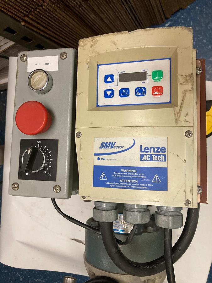 Used IPTS,Model RPQ1,3-Phase Mixer 0.33Hp Converted 110V by SMVector Lenxe AC Tech