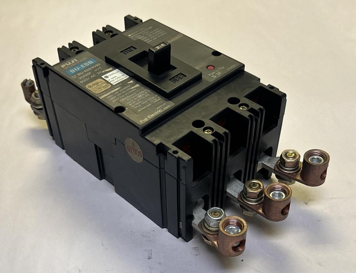Used FUJI ELECTRIC,BU-ESB3030,CIRCUIT BREAKER 30A 600V 3P